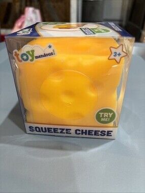 Cheese Large Squishy Block Toy Stress Relief  Fun From Toy Mendous SEALED New